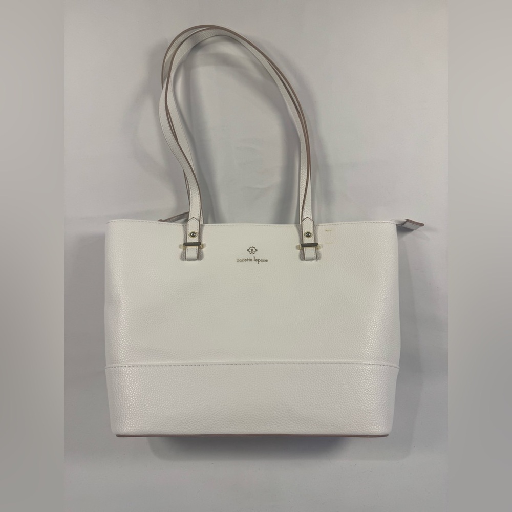 Nanette Lapore Classic White Tote Bag